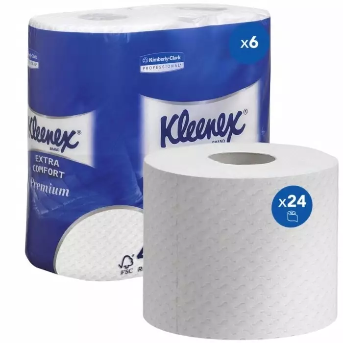 Kimberly-Clark Toilet Roll White 4-Ply 3840 Sheets, 8484