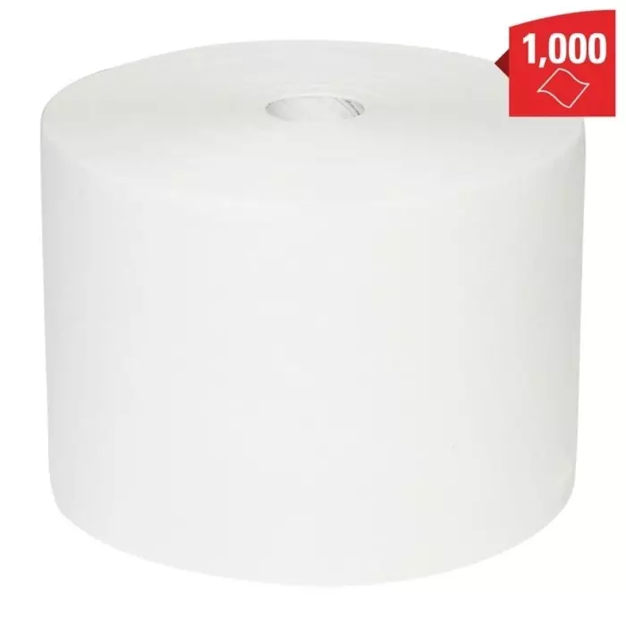 Kimberly-Clark WypAll L10 General Clean Wiper Roll White Paper Towel 380x240mm 1000 Sheets, 7202