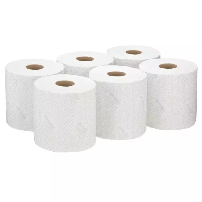 Kimberly-Clark WypAll L20 General Clean White Paper Industrial Wiping Roll 2-Ply 380 Sheets, 7303