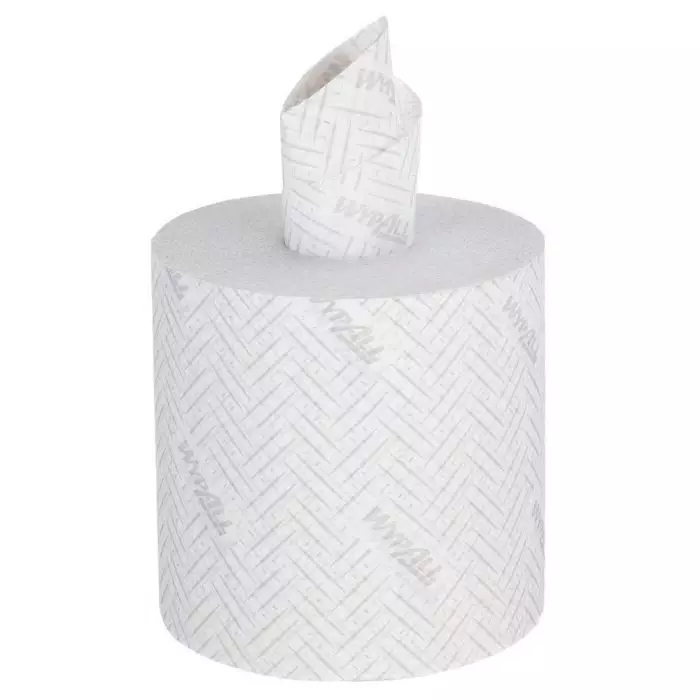 Kimberly-Clark WypAll L20 General Clean White Paper Industrial Wiping Roll 2-Ply 380 Sheets, 7303