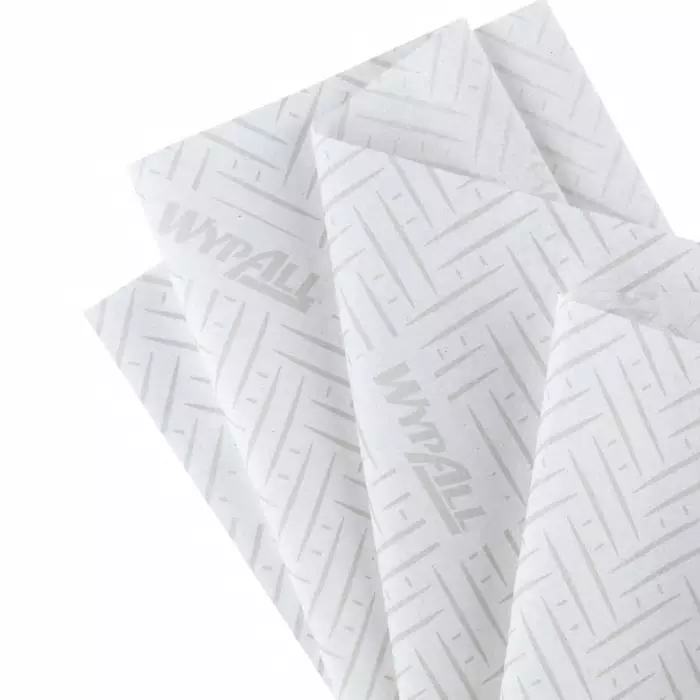 Kimberly-Clark WypAll L20 General Clean White Paper Industrial Wiping Roll 2-Ply 380 Sheets, 7303
