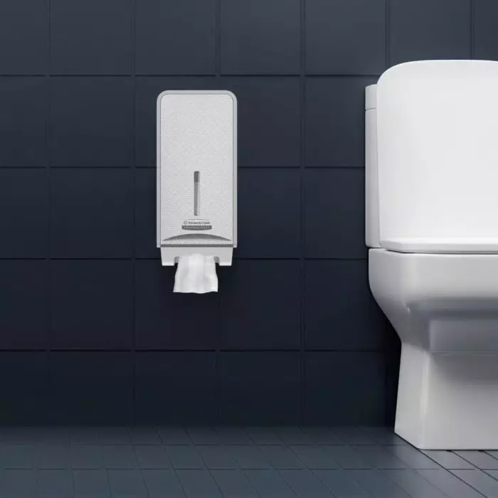 Kimberly-Clark Silver Plastic Toilet Paper Dispenser 32x13.8x14.5 mm, 53659