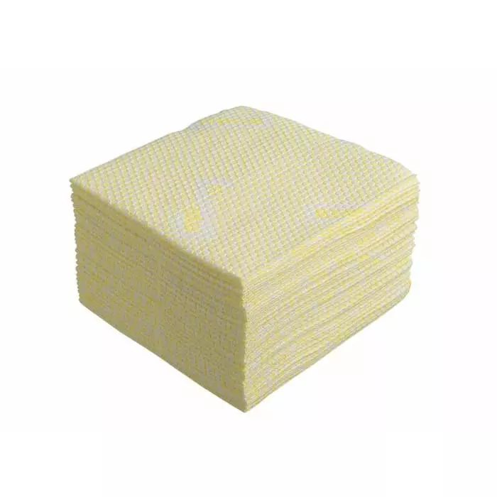 Kimberly Clark Wypall Yellow Cloths for Heavy Duty Cleaning Dry Use Quarter 350 x 340mm Repeat Use, 19164