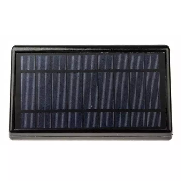 RS PRO Solar Powered Security Floodlight 66 LED 10 W 1100 lm IP65 Day and Night Auto Sensor & Motion Sensor 3.2 V
