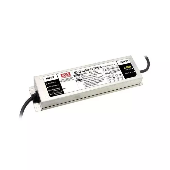 MEAN WELL LED Driver 300V Output 200W Output 700mA Output Constant Current, ELG-200-C700A