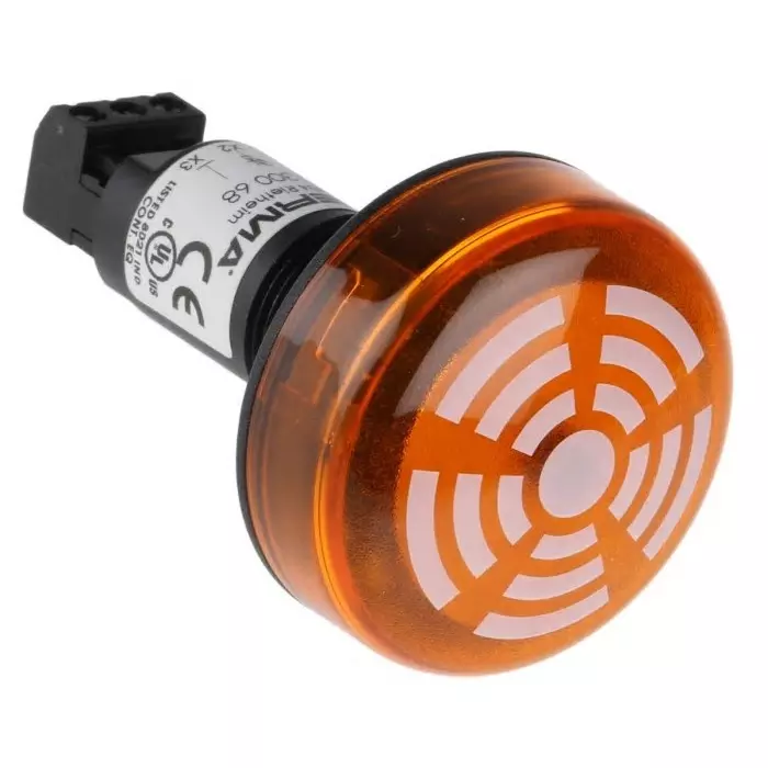 Werma Sounder Beacon 150 Series Yellow Buzzer 230 V AC IP65 Panel Mount 80dB at 1 Metre, 150.300.68