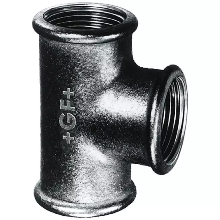 Georg Tee Fischer Black Oxide malleable Iron Fitting Female BSPP 3/4in to 3/4in, 770130105 (Pack of 5)
