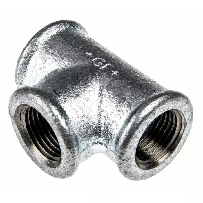 Georg Tee Fischer Black Oxide malleable Iron Fitting Female BSPP 3/4in to 3/4in, 770130105 (Pack of 5)