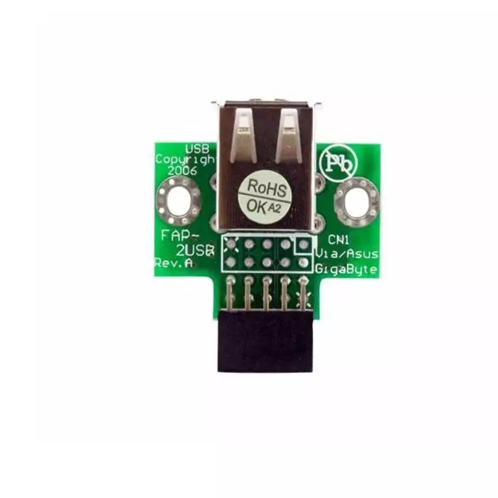 StarTech.com Dual Port Type A 2.0 USB Connector, USBMBADAPT2