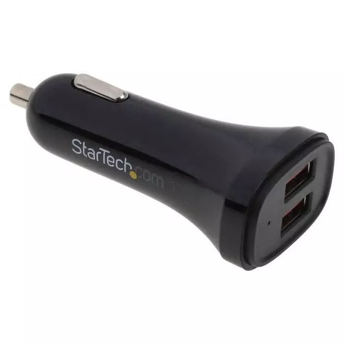 StarTech.com Car Charger 12-24 V DC Input 5 V DC Output 2.4 A, USB2PCARBKS