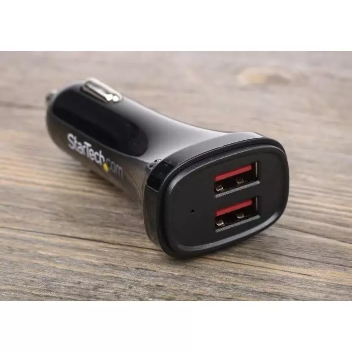 StarTech.com Car Charger 12-24 V DC Input 5 V DC Output 2.4 A, USB2PCARBKS