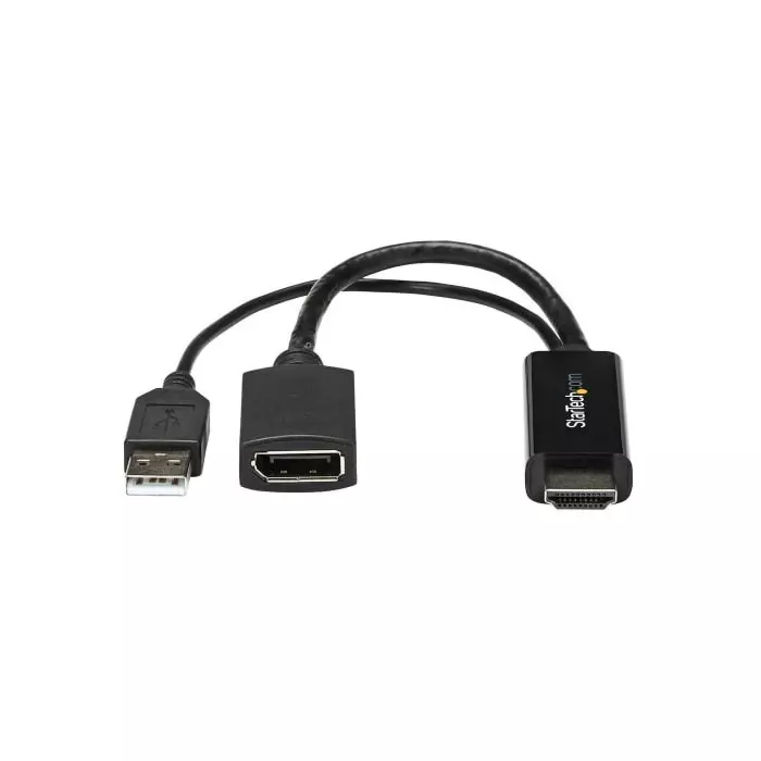 StarTech.com HDMI to DisplayPort Adapter 255mm Length - 3840 x 2160 Maximum Resolution, HD2DP