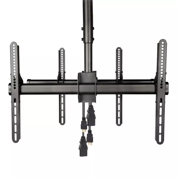 StarTech.com Ceiling Mounting Monitor Arm for 2 x Screen 75 inch Screen Size, FPCEILBTB