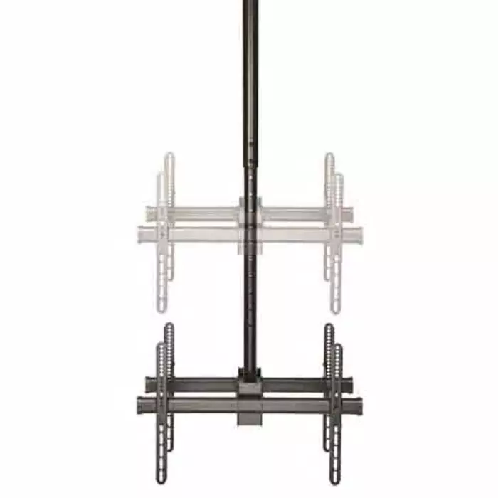 StarTech.com Ceiling Mounting Monitor Arm for 2 x Screen 75 inch Screen Size, FPCEILBTB