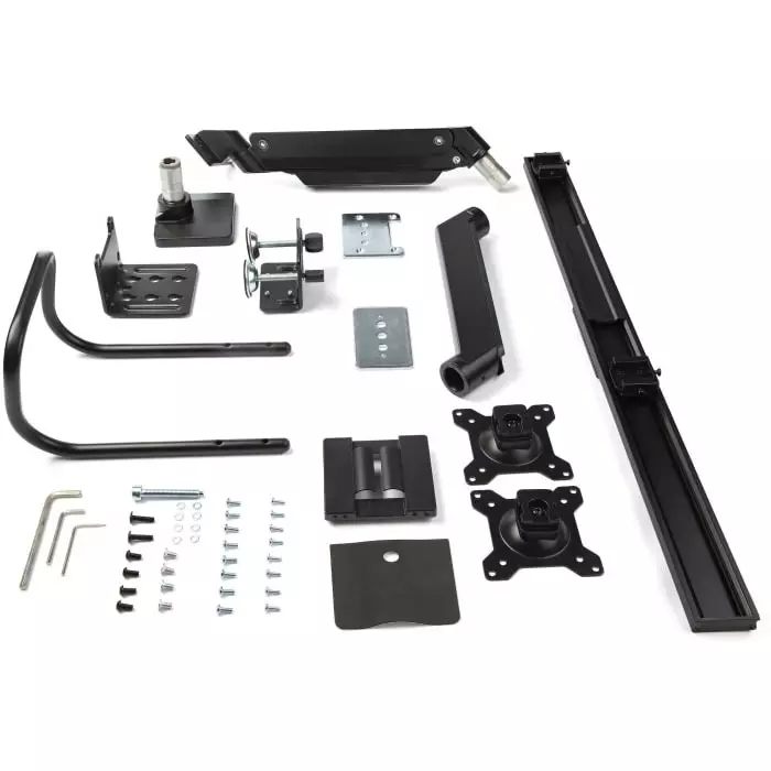 StarTech.com Desk Mounting Monitor Arm for 2 x Screen 32 inch Screen Size, ARMSLMBARDUO