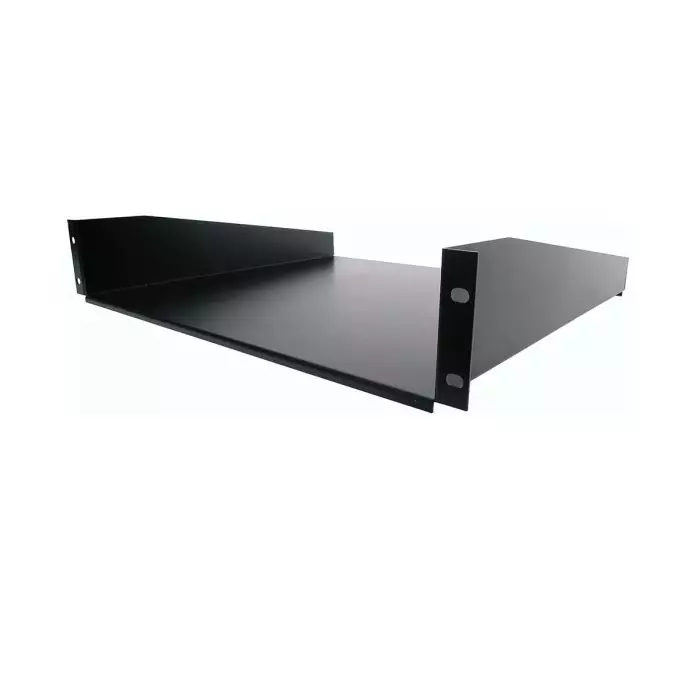 StarTech.com Black Rack Shelf 2U 20 Kg Load 443mm x 400mm, CABSHELF