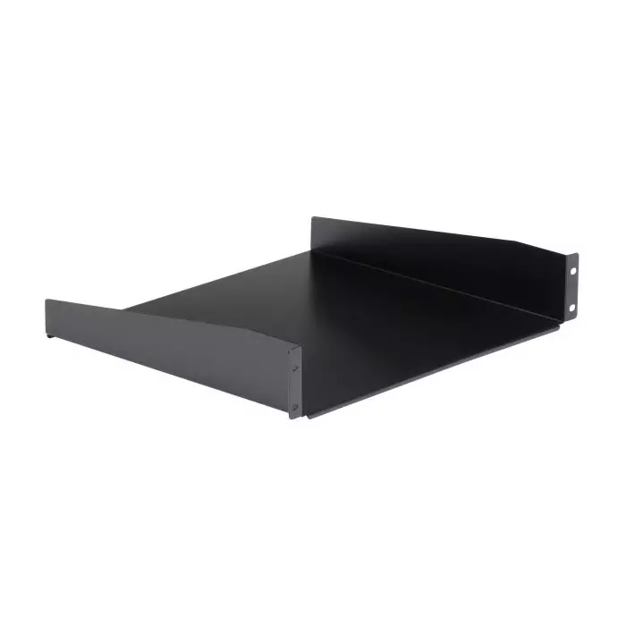 StarTech.com Black Rack Shelf 2U 20 Kg Load 443mm x 400mm, CABSHELF