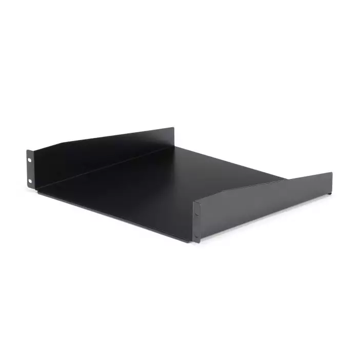 StarTech.com Black Rack Shelf 2U 20 Kg Load 443mm x 400mm, CABSHELF