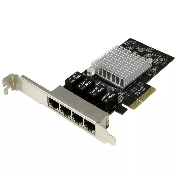 StarTech.com 4 Port PCIe RJ45 Network Card 10/100/1000Mbit/s, ST4000SPEXI