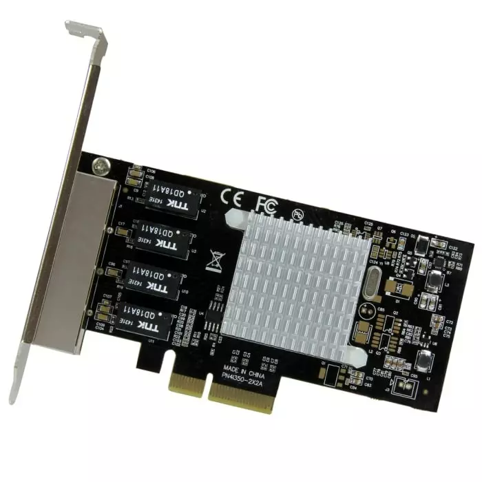 StarTech.com 4 Port PCIe RJ45 Network Card 10/100/1000Mbit/s, ST4000SPEXI