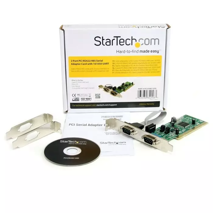 StarTech.com 2 Port PCI RS422 RS485 Serial Card, PCI2S4851050