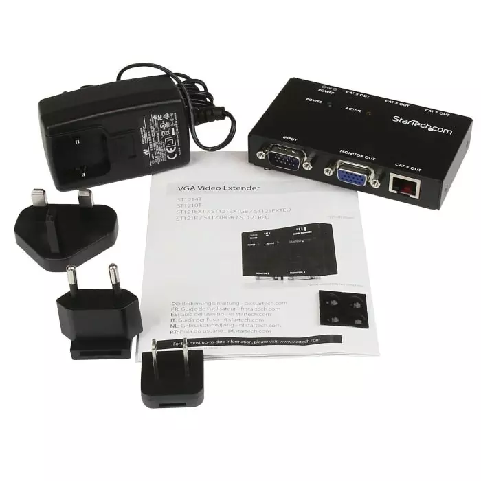 StarTech.com VGA over CAT 5 Extender 150m 1600 x 1200 Maximum Resolution, ST1214T