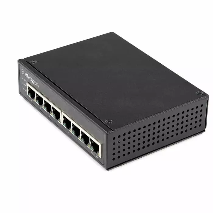 StarTech.com Unmanaged 8 Port Gigabit Switch With PoE, IESC1G80UP