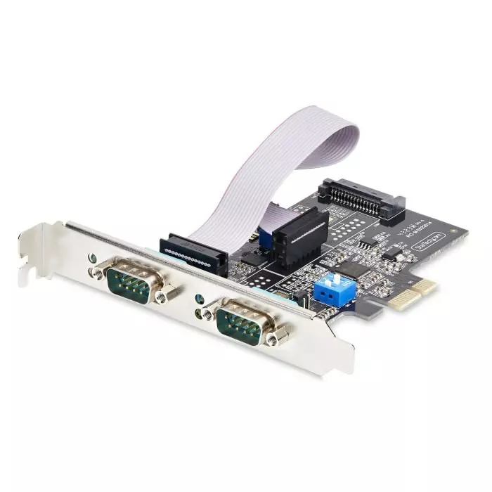 StarTech.com 2 Port PCIe RS232 RS422 RS485 Serial Card, 2S232422485-PC-CARD