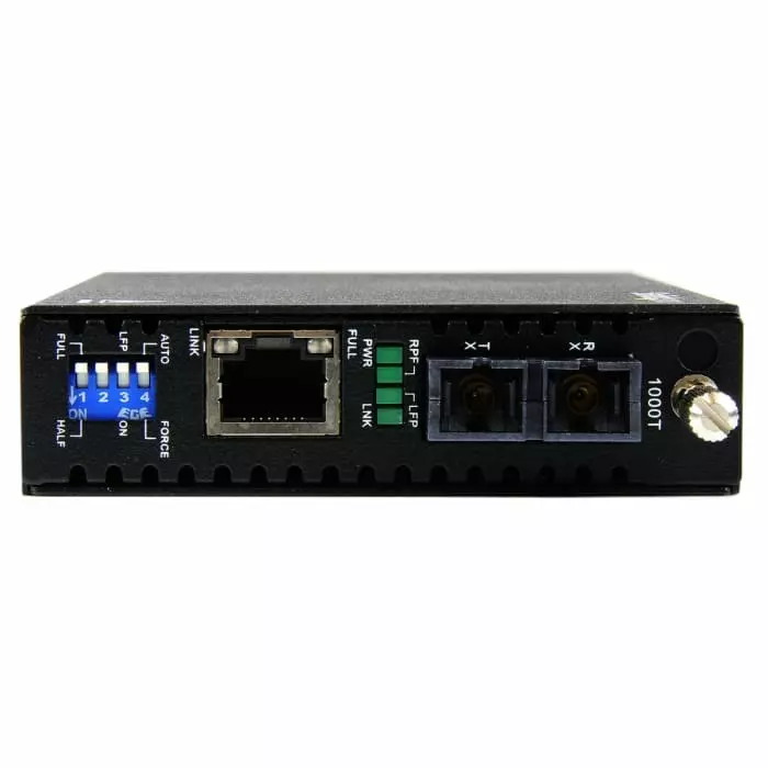 StarTech.com RJ45 SC Media Converter Multi Mode 10/100/1000Mbit/s Half/Full Duplex 550m, ET91000SC2