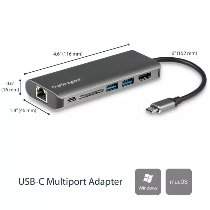 StarTech.com 4K USB-C Docking Station with HDMI - 2 x USB Ports USB C, DKT30CSDHPD