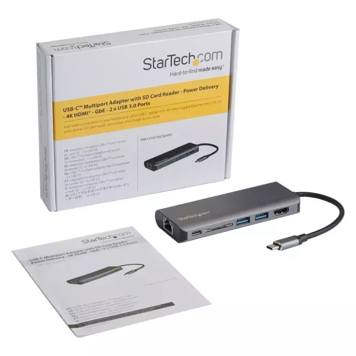 StarTech.com 4K USB-C Docking Station with HDMI - 2 x USB Ports USB C, DKT30CSDHPD