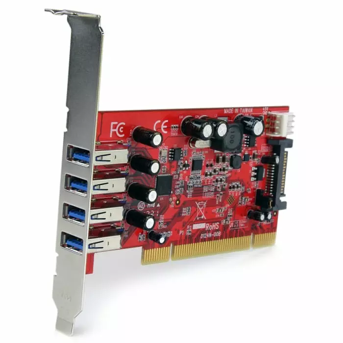 StarTech.com 4 Port USB A PCI USB 3.0 Card, PCIUSB3S4