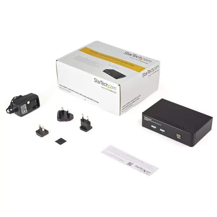 StarTech.com 2 Port USB HDMI KVM Switch HDMI 1920 x 1200 Maximum Resolution, SV231HDMIUA