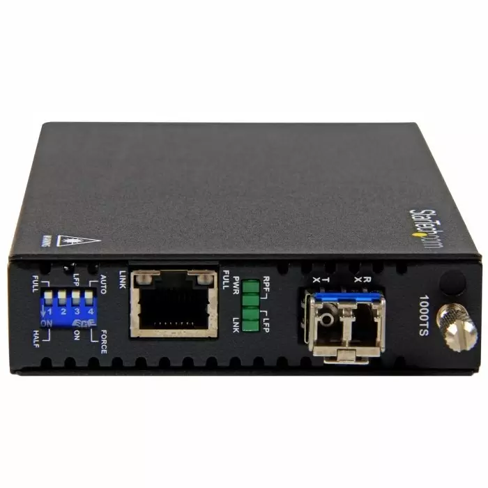 StarTech.com LC RJ45 Media Converter Single Mode 10/100/1000Mbit/s Half/Full Duplex 10km, ET91000SM10