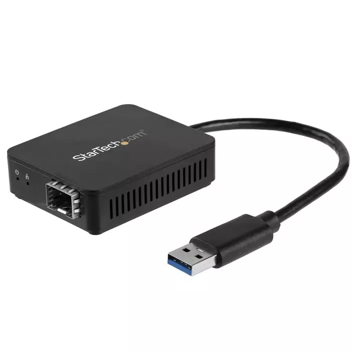 StarTech.com Port USB Ethernet Adapter USB 3.0 USB A to SFP Fibre Optic 1000Mbit/s Network Speed, US1GA30SFP