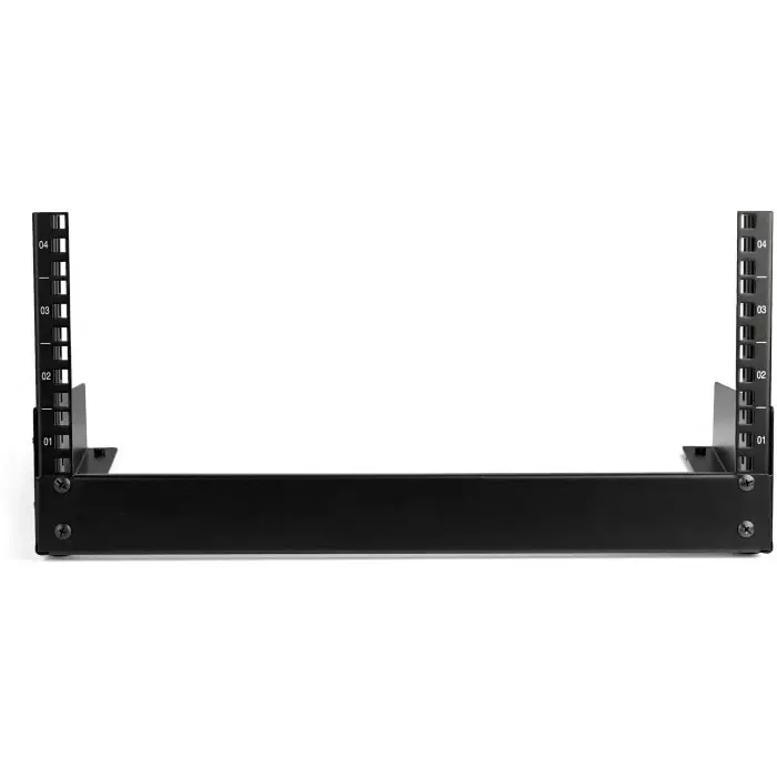 StarTech.com RK Series Black 4U Steel Server Rack with 2-Post Frame, RK4OD