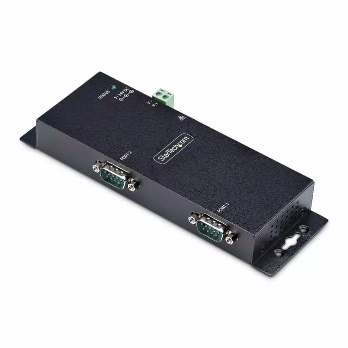 StarTech.com Serial Device Server 1 Ethernet Port 2 Serial Port Serial Interface 921.6kbps Baud Rate, I23-SERIAL-ETHERNET