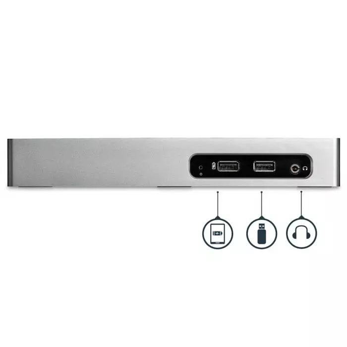 StarTech.com Dual Monitor USB 3.0 Docking Station with DVI HDMI - 6 x USB Ports USB C, DK30ADD