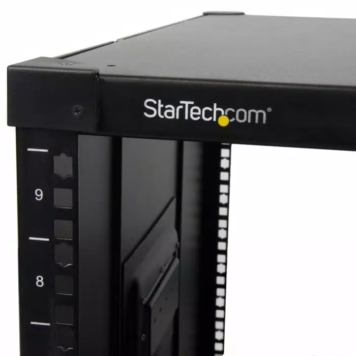 StarTech.com Black 9U Steel Server Rack with 4-Post Frame, RK960CP