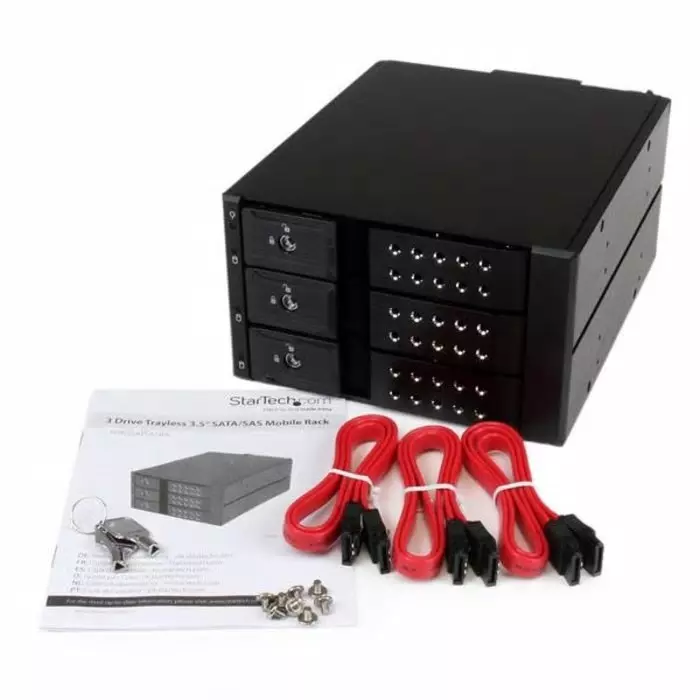 StarTech.com 3 Port 3.5 in Mobile Rack Backplane, HSB3SATSASBA