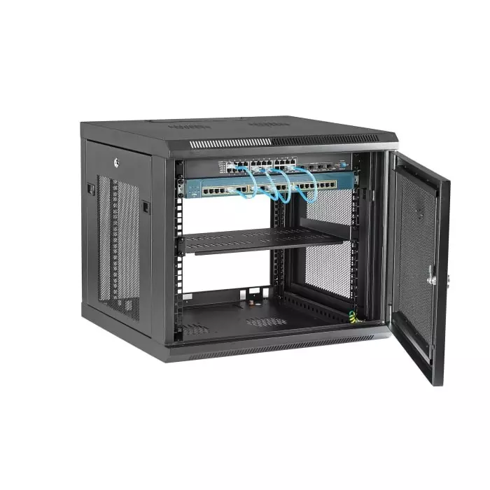 StarTech.com 9U-Rack Server Cabinet Small Cabinet 551 x 505 x 551mm, RK920WALM