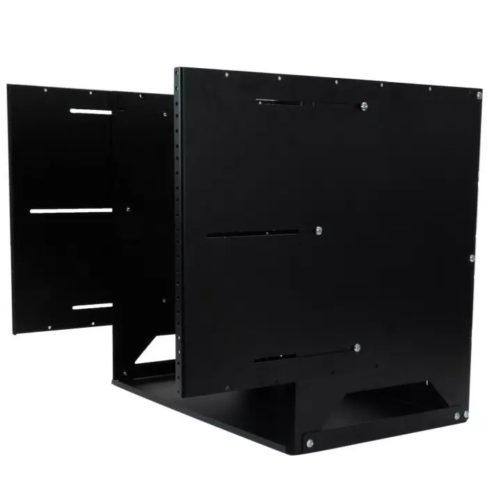StarTech.com Black 8U Steel Server Rack with 2-Post Frame, WALLSHELF8U