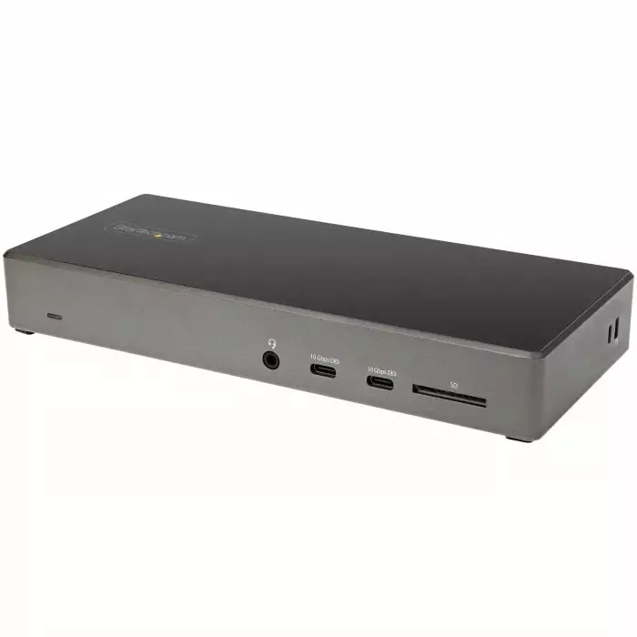 StarTech.com Triple Monitor 4K USB-C Docking Station with DisplayPort HDMI - 6 x USB Ports USB A USB C, DK31C2DHSPDUE