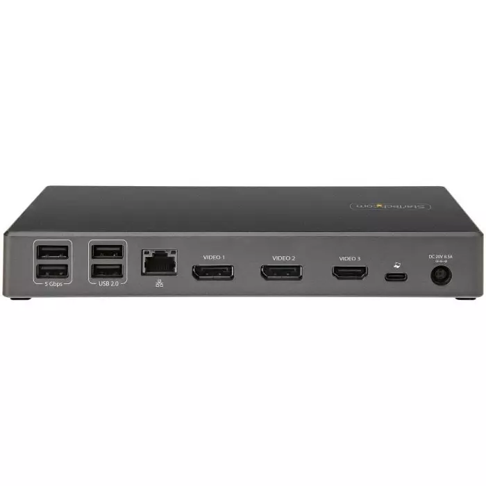 StarTech.com Triple Monitor 4K USB-C Docking Station with DisplayPort HDMI - 6 x USB Ports USB A USB C, DK31C2DHSPDUE