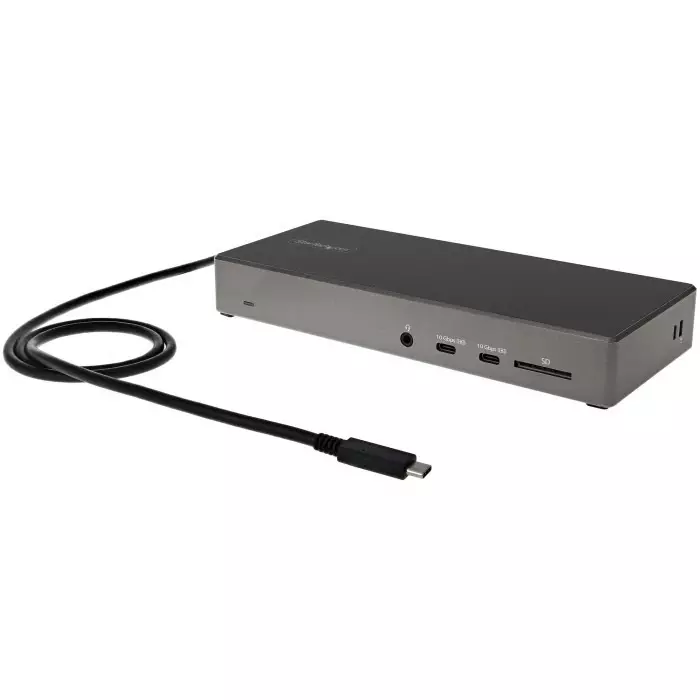StarTech.com Triple Monitor 4K USB-C Docking Station with DisplayPort HDMI - 6 x USB Ports USB A USB C, DK31C2DHSPDUE