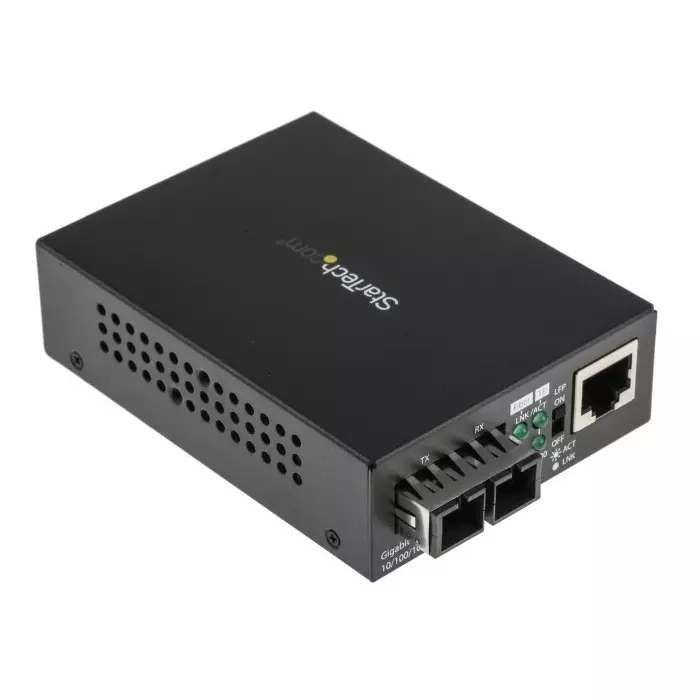 StarTech.com RJ45 SC Media Converter Multi Mode 10/100/1000Mbit/s Full Duplex 550m, MCMGBSCMM055
