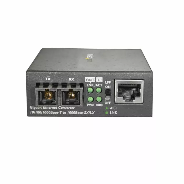 StarTech.com RJ45 SC Media Converter Multi Mode 10/100/1000Mbit/s Full Duplex 550m, MCMGBSCMM055