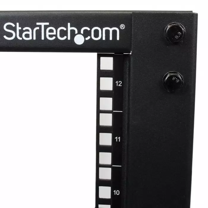 StarTech.com Black 12U Steel Server Rack with 4-Post Frame, 4POSTRACK12U