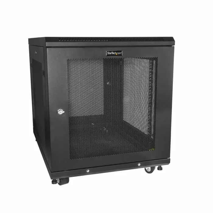StarTech.com 12U-Rack Server Cabinet Medium 854 x 640 x 600mm, RK1233BKM