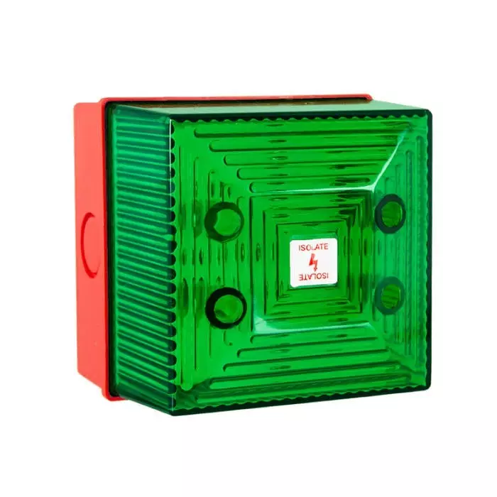 Clifford Snell FL40 Series Green Flashing Beacon 48 V DC Wall Mount Xenon Bulb IP65, FL40/F50/G/RN